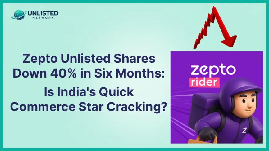 Zepto Unlisted Shares Down 40% in Six Months